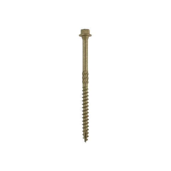 Picture of 6.7 x 100mm Timber Frame Screws - Hex - Exterior - Green Organic Pack of 50