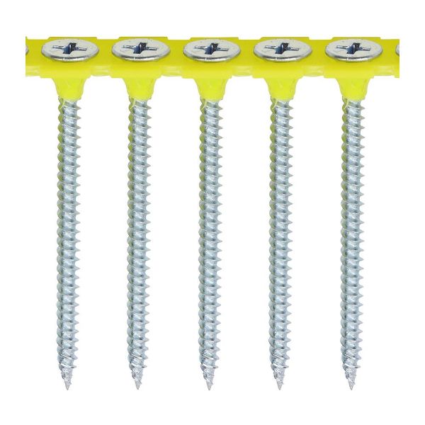 Picture of COLLATED DRYWALL SCREW PH2 ZINC FINE 3.5 X 55 ( BOX 1000 ) 