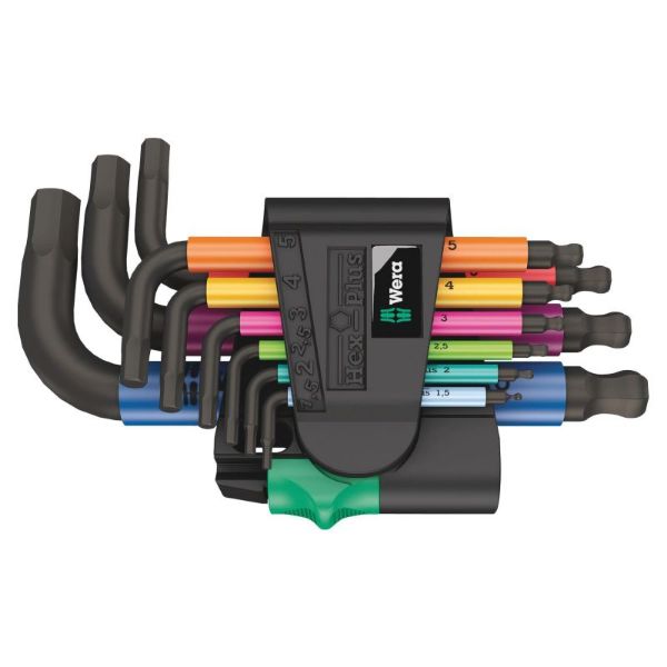 Picture of Wera 950/9 Hex-Plus 2 L-Key Set of 9 Metric (1.5-10mm)