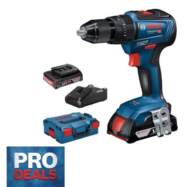 Picture of BOSCH GSB 18 V-55 BRUSHLESS COMBI DRILL
2No X 2.0 AH BATTS & L-BOXX