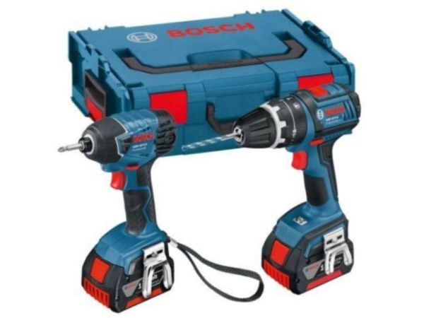 Picture of BOSCH GSB 18V-LI + GDR 18V-LI  TWIN KIT
2No. 4AMP BATTS / COMBI & IMPACT DRIVER
IN L-BOXX CASE