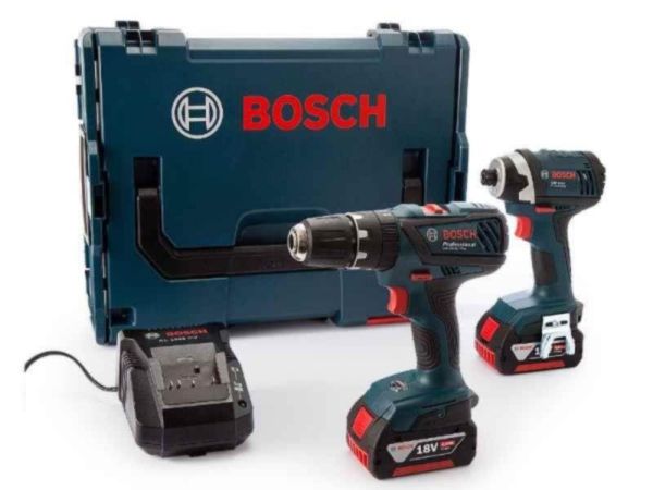 Picture of BOSCH GSB18-2LI PLUS + GDR 18V-LI  TWIN KIT
2No. 4AMP BATTS / COMBI & IMPACT DRIVER
IN L-BOXX CASE