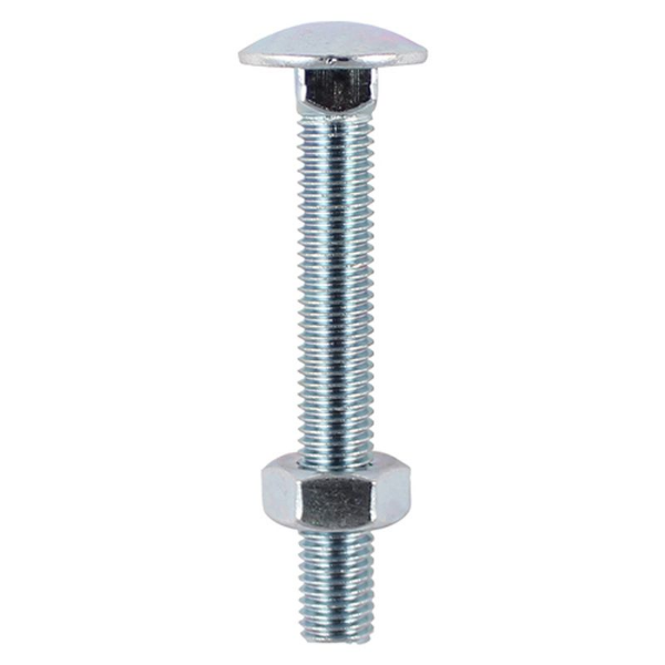 Picture of Coach Bolt & Hex Nut - M8 x 100 - BZP - Timbag 40pcs