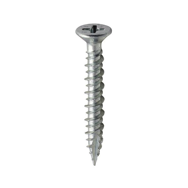Picture of Timco Window Screw - 4.3 x 30mm - PH CSK Slash Point - Zinc - Box 1000