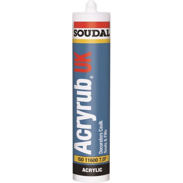 Picture of Soudal 111098 Acryrub UK White - 300ml
