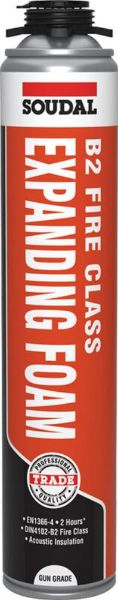 Picture of Soudal Trade B2 Fire Rated Gun Firefoam - Champagne 750ml