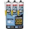 Picture of Soudal Fix All Crystal Clear  Triple Pack 290ml