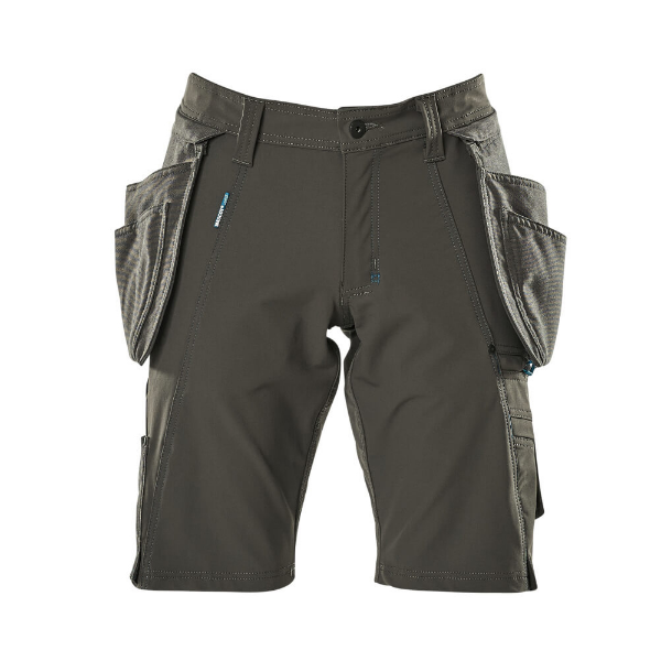 Picture of Mascot Advanced 17149 Shorts With Holster Pockets Dark Anthracite W32.5