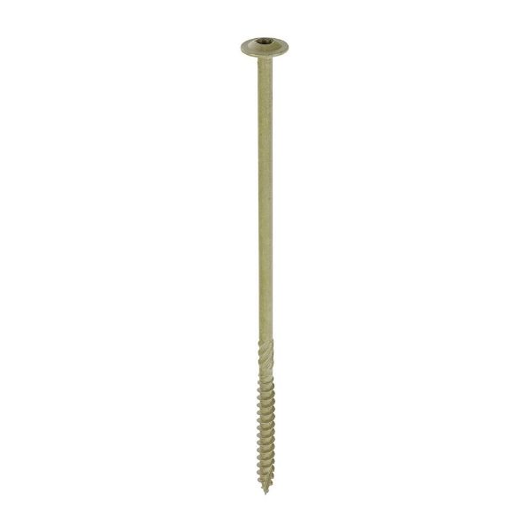 Picture of Timber Frame Construction Screw - 6.7 x 175mm - Wafer Head Green Organic