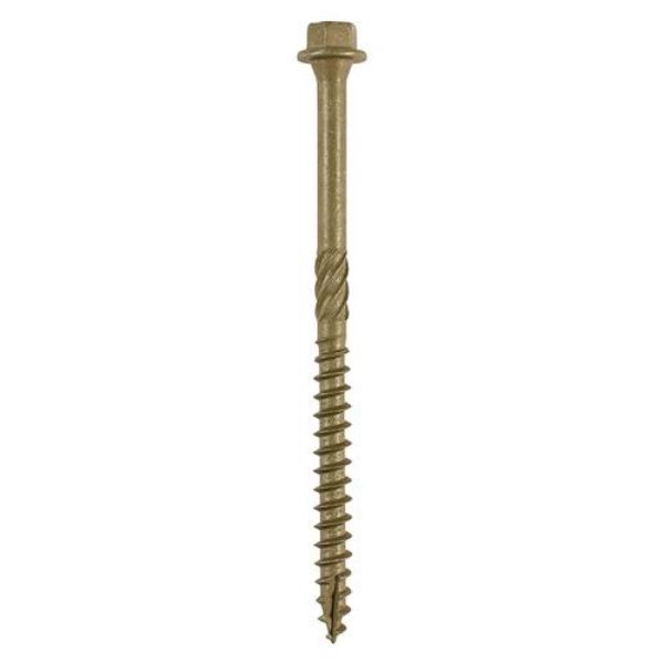Picture of Timber Frame Construction Screw - 6.7 x 175mm - Hex Head Green Organic