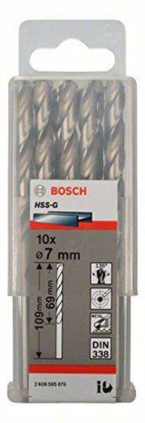 Picture of Bosch 7mm HSS-G Ground Flute Drill Bit - Pack 10
