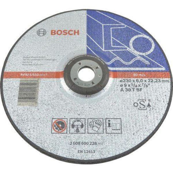 Picture of BOSCH DPC METAL GRINDING DISC 230MM
6.0mm Thick - 22mm Bore