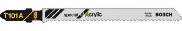 Picture of BOSCH T101A 5 PACK ACRYLIC
JIGSAW BLADES FOR SPECIAL APPLICATIONS
SINGLE LUG SHANK