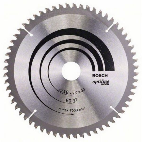Picture of BOSCH OPTILINE 216X2X30 TEETH :60
216×2.0×30