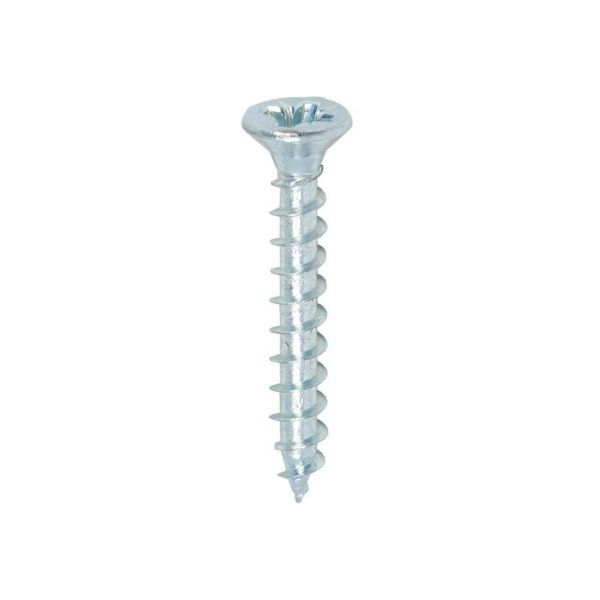 Picture of 3.5 X 25MM "ZINC" CHIPBOARD SCREWS POZI CSK - ( BOX 200 ) 
