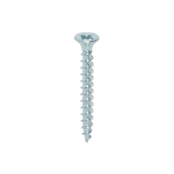 Picture of 3.5 X 30MM "ZINC" CHIPBOARD SCREWS POZI CSK - ( BOX 200 ) 
