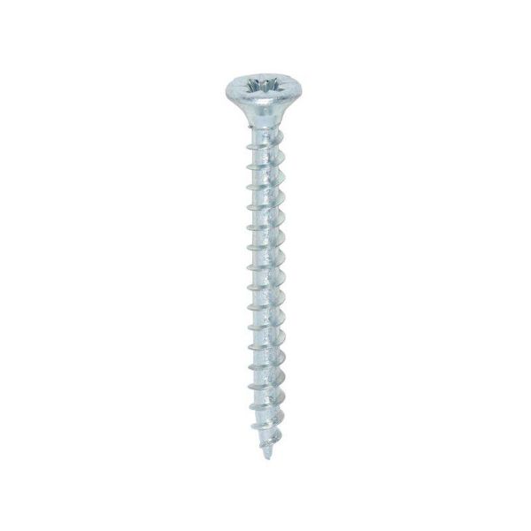 Picture of 3.5 X 35MM "ZINC" CHIPBOARD SCREWS POZI CSK - ( BOX 200 ) 
