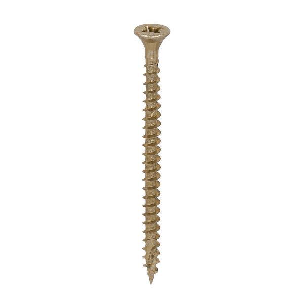 Picture of Timco C2 Strong-Fix - PZ - Double Countersunk - Twin-Cut - Yellow 4.0 x 60 Box 200