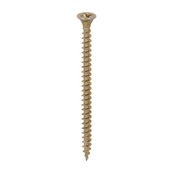Picture of Timco C2 Strong-Fix - PZ - Double Countersunk - Twin-Cut - Yellow 4.5 x 70 Box 200