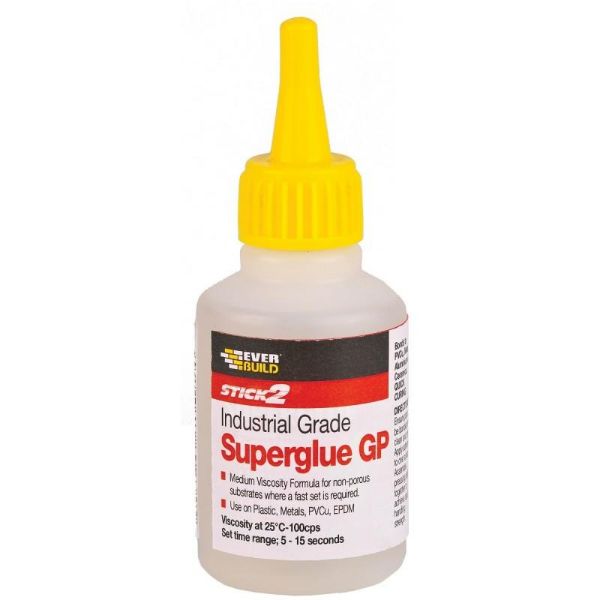 Picture of Everbuild Industrial Superglue - Medium Viscosity - Clear 50grm