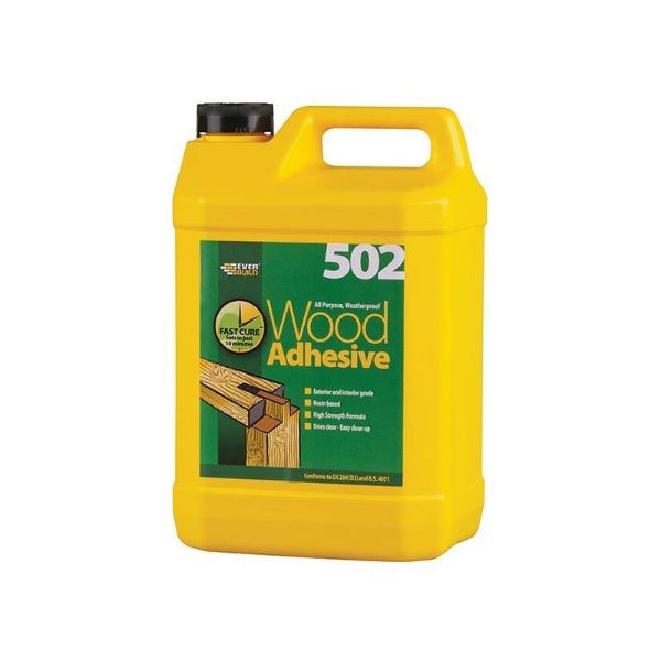 Picture of Everbuild 502 Resin Based Waterproof PVA Adhesive - White  5ltr