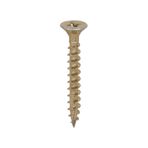 Picture of Timco C2 Strong-Fix - PZ - Double Countersunk - Twin-Cut - Yellow 5.0 x 40 Box 200