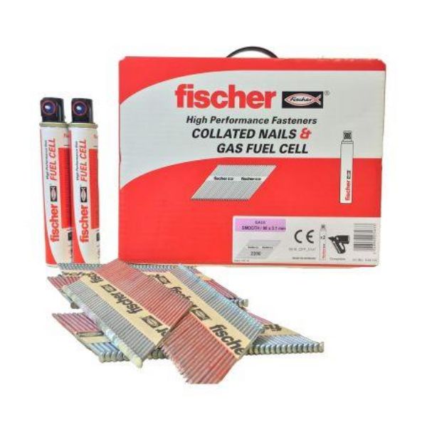 Picture of Fischer Semi Ring Nail Pack 3.1 x 90mm - Box of 2200 + 2 Fuel Cells