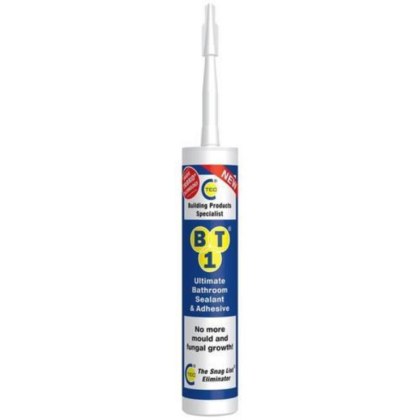 Picture of C-Tec BT1 Ultimate Bathroom Sealant & Adhesive - White - 290ml