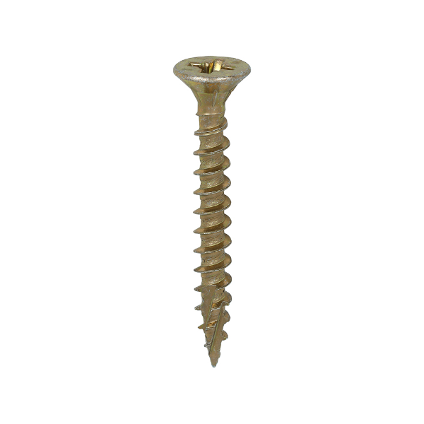 Picture of Timco C2 Strong-Fix - PZ - Double Countersunk - Twin-Cut - Yellow 6.0 x 50 Box 200