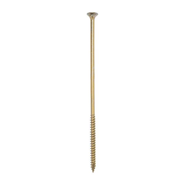 Picture of 6.0 X 180 POZI MULTI-PURPOSE SCREWS YELLOW - ( BOX 100 ) 
CLASSIC - 60180CLAF