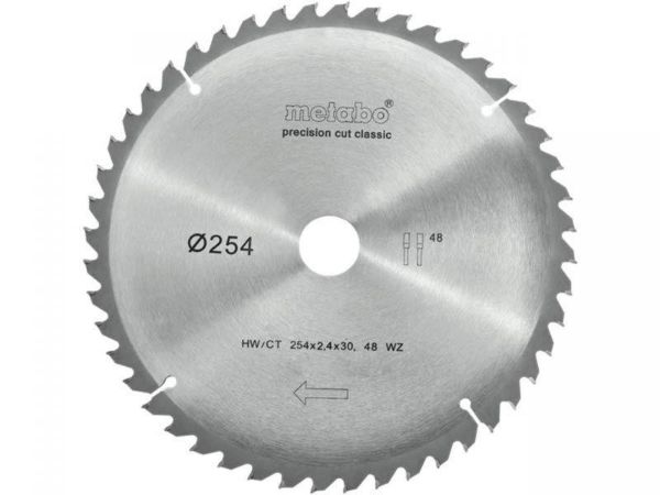 Picture of Metabo Circular Sawblade - 254 x 30 x 48T