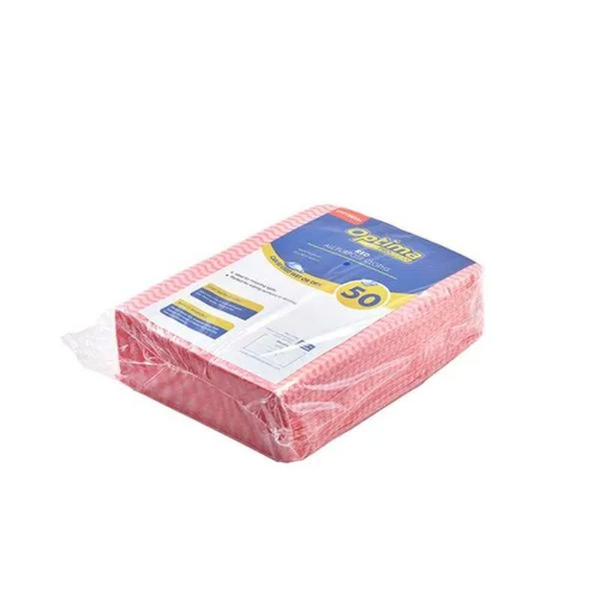 Picture of Optima Proclean Spunlace All Purpose Cloths Red Pk 50