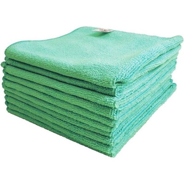 Picture of Optima Proclean Shine General Purpose Microfibre Green Pk 10