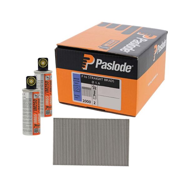 Picture of Paslode IM65 F16 Straight Brads - Galvanised 45mm - Box of 2000