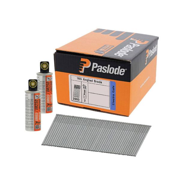 Picture of Paslode IM65 F16 Straight Brads - Galvanised 63mm - Box of 2000