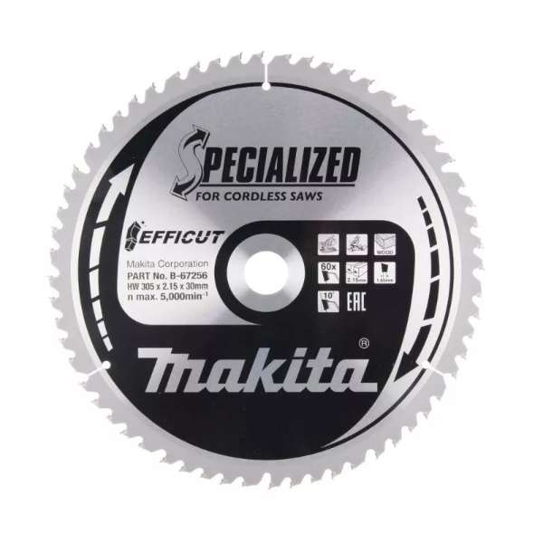 Picture of Makita Efficut Saw Blade 305mm x 30mm 60T