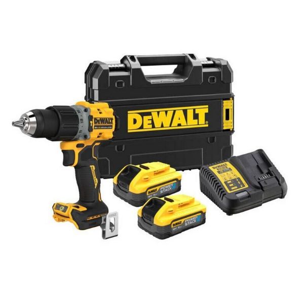 Picture of Dewalt DCD805H2T XR 18v Li-Ion Brushless Combi Drill in Tstak case - c/w 2x5amp Powerstack Batteries, 1xCharger