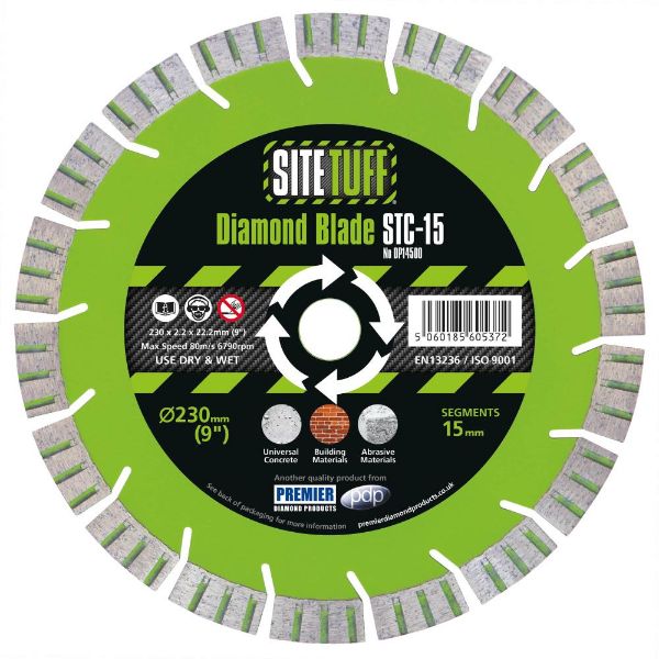 Picture of PDP STC-15 SiteTuff Diamond Blade For Concrete & Building Materials