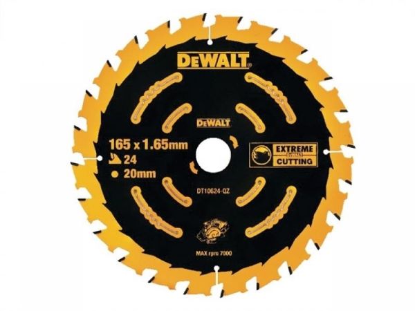 Picture of DeWalt DT10624-QZ Extreme Cordless Framing Saw Blade (165mm x 20mm x 24T)