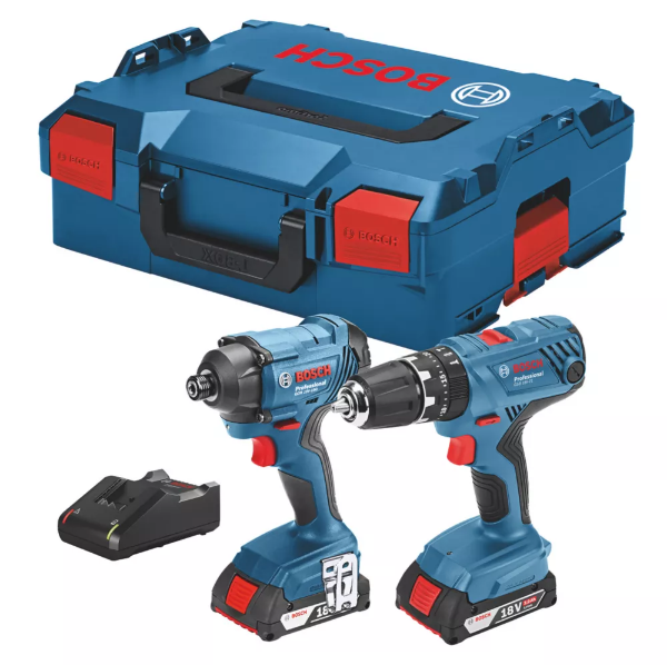 Picture of Bosch Refurbished GSB 18 V-21+GDR 18 V-160 2x2.0,1820,L Boxx