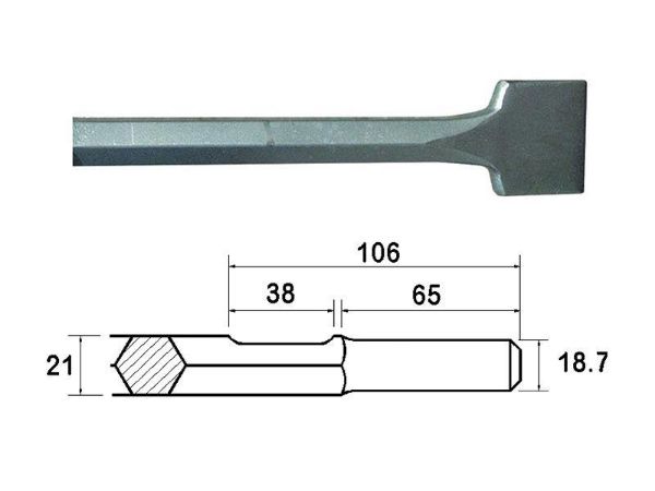 Picture of FAI/FULL SCALING CHISEL STRT 300X75MM KANGO S
FAI/FULL SCALING CHISEL STRT 300X75MM KANGO S