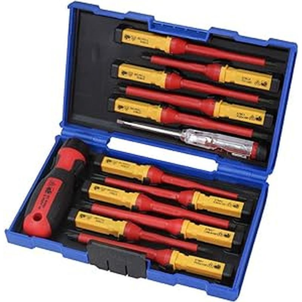 Picture of Faithfull Interchangeable VDE Screwdriver Set, 13 Piece