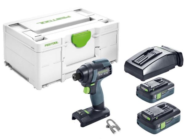 Picture of FESTOOL IMPACT DRIVER TID 18 HPC 4.0 I-PLUS
C/W 2No 4.0 HPC BATTS SYSTAINER SYS3 M 187