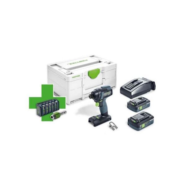 Picture of FESTOOL IMPACT DRIVER TID 18 HPC 4.0 I-PLUS
PROMO KIT - C/W 2No 4.0 HPC BATTS + BIT SET