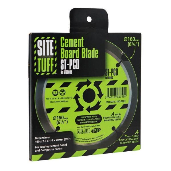 Picture of 160mm Site Tuff Cement Board Blade - 4 Tooth