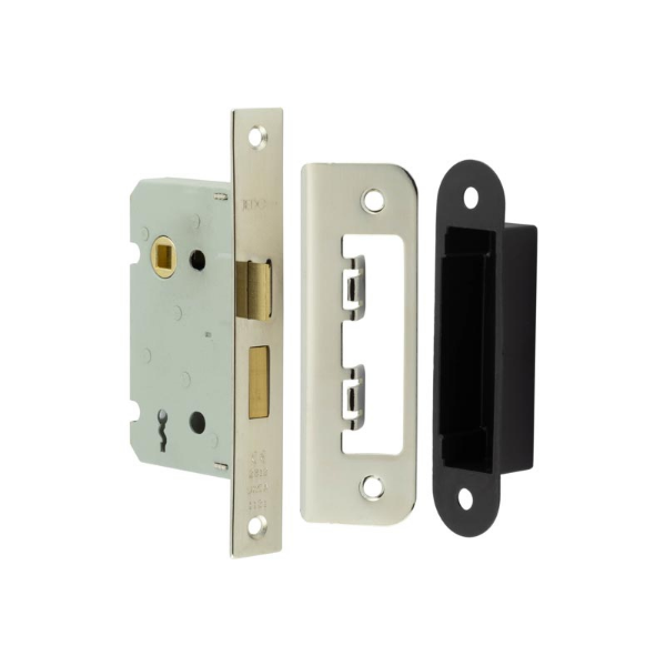 Picture of FRELAN 2 Lever Sashlocks with Square Forend & Radiused Strike Plate