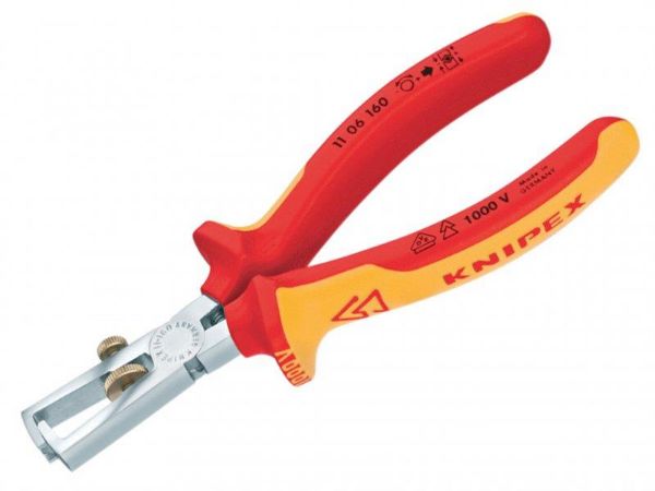 Picture of KNIPEX 11 06 160 SB END WIRE STRIP PLIERS VDE
KNIPEX  END WIRE STRIPPING PLIERS 160MM VDE
