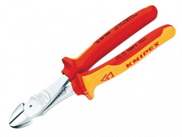 Picture of KNIPEX VDE HIGH LEVERAGE DIAGONAL CUTTER 200MM