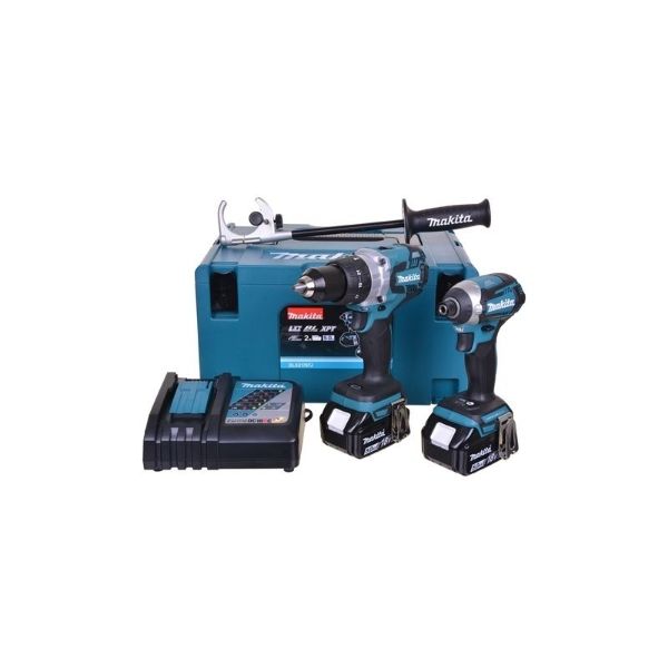 Picture of Makita DLX2176TJ 18v Brushless Li-ion LXT Twin Kit (2 x 5.0Ah Batteries , Charger, KitBox)