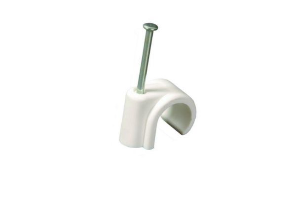 Picture of NAIL-IN PIPE CLIPS 10MM ( 50 BAG ) - ( BOX 50 ) 
NCW10 MIRCOBORE  ( NIPC10 )
CABLE CLIP